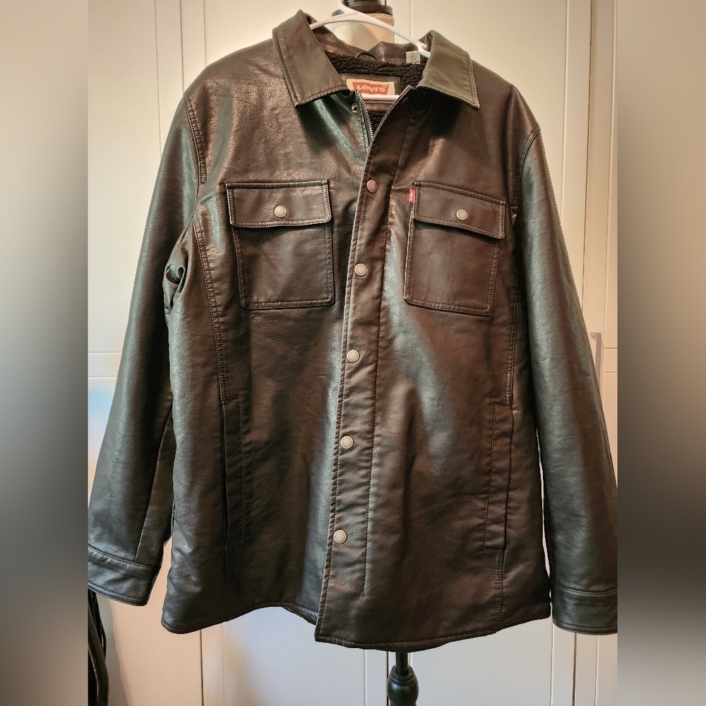 Preowned Levi's‎ Faux leather and sherpa jacket
